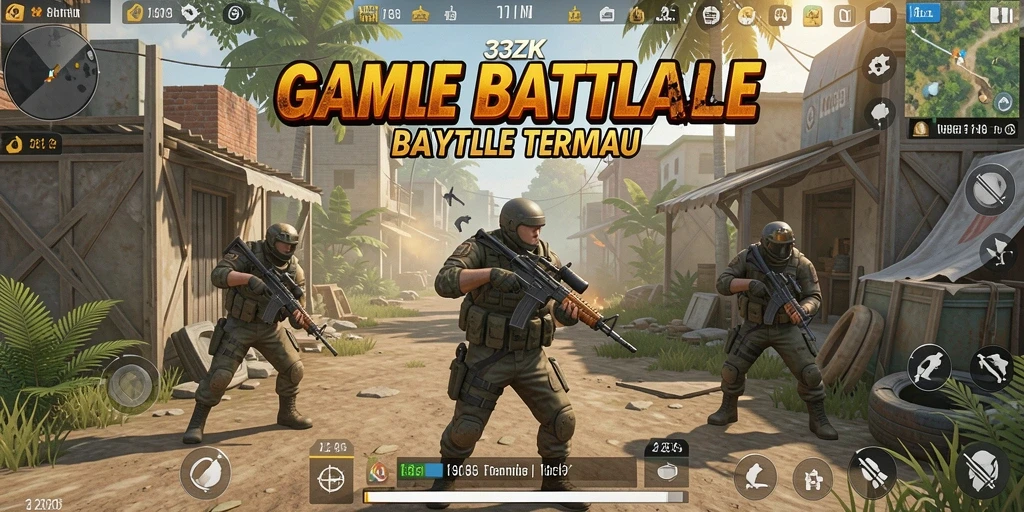 Tampilan gameplay menegangkan di arena Battle Royale 33ZK.