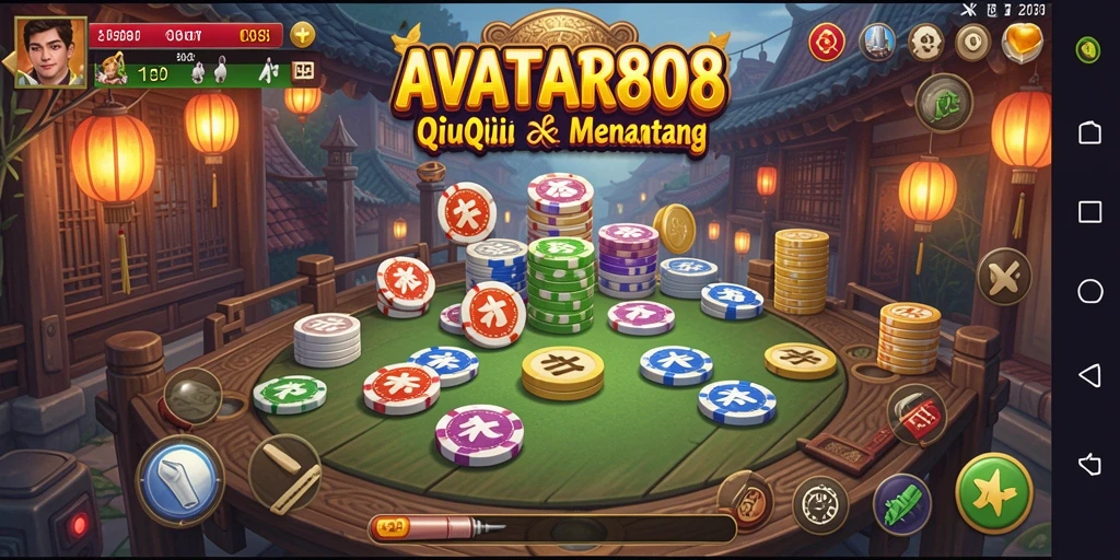 Tampilan gameplay QiuQiu yang seru dan menarik di AVATAR808.