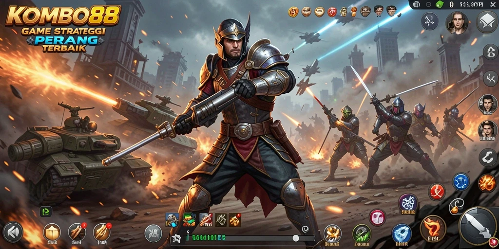 Tampilan seru dari gameplay KOMBO88 dengan strategi yang menantang.