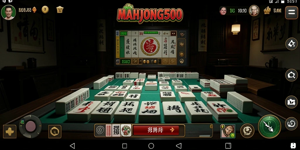 Screenshot gameplay menakutkan di MAHJONG500 yang menunjukkan suasana mencekam.