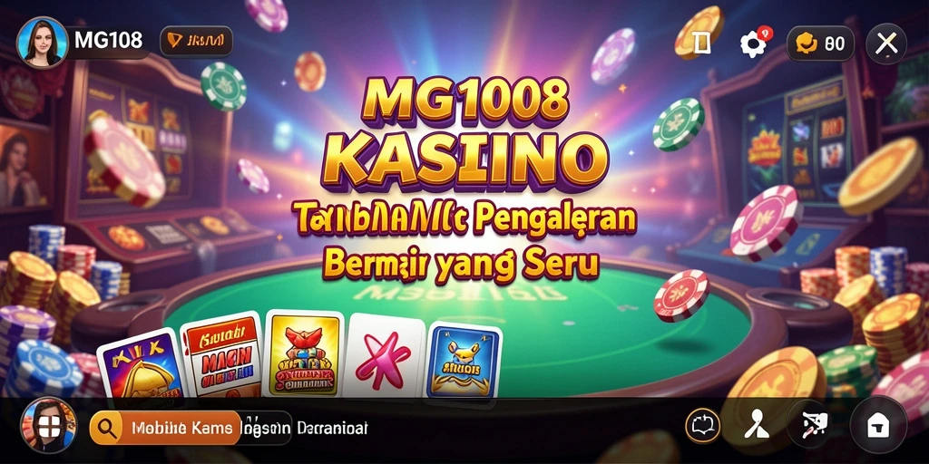 Screenshot MG108 menampilkan gameplay Kasino yang menarik dan seru.