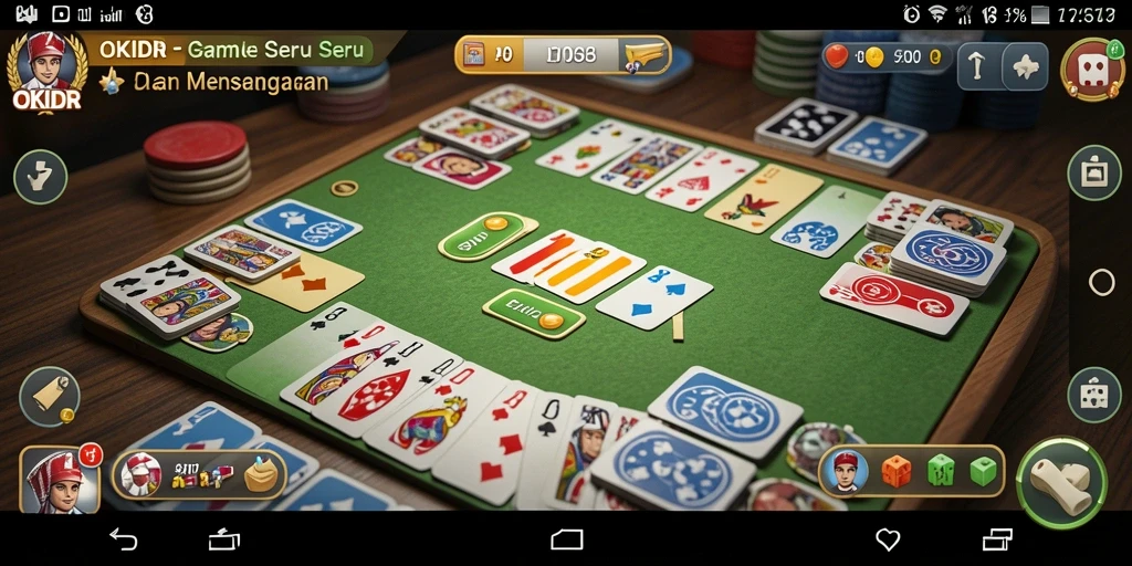 Tampilan gameplay Gaple yang menarik dan interaktif.
