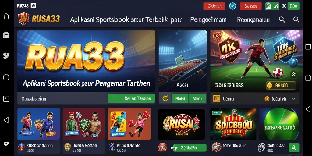 Tampilan menarik dan profesional dalam gameplay Sportsbook RUSA33.