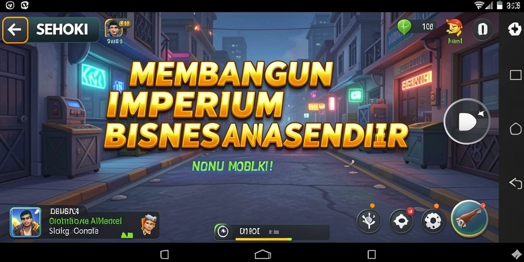 Screenshot gameplay SEHOKI menampilkan suasana mengelola usaha Tycoon.