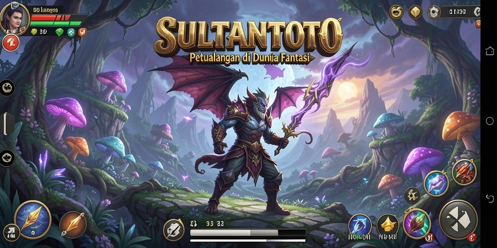 Screenshot gameplay SULTANTOTO yang menunjukkan aksi petualangan yang mendebarkan.