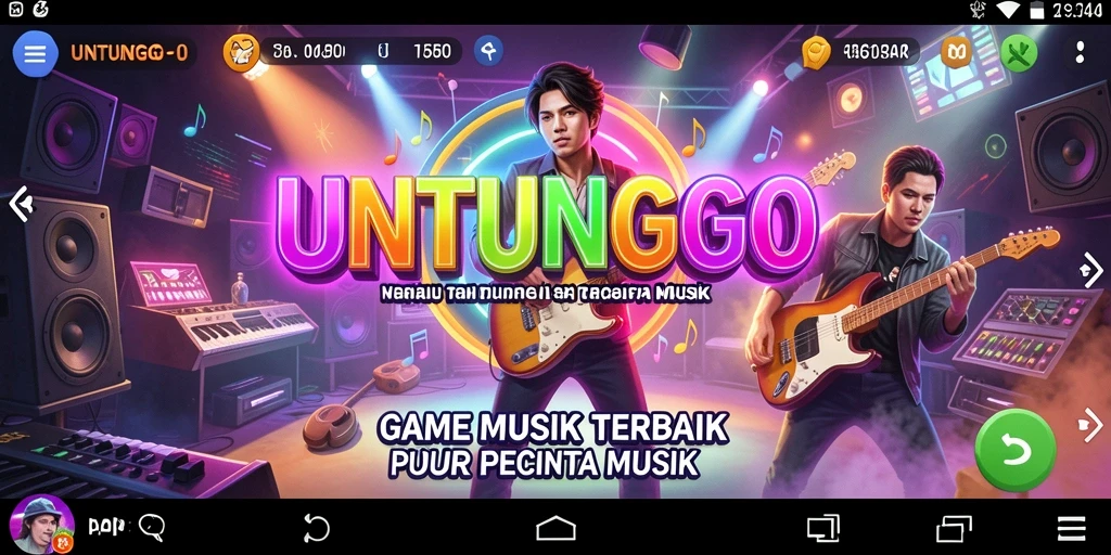 Gameplay UNTUNGGO yang penuh ritme dan keseruan.