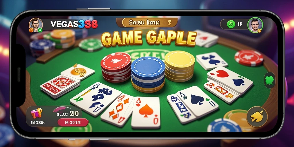 Tampilan gameplay VEGAS338 yang menarik dan mengasyikkan saat bermain Gaple.